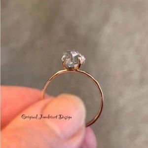 Handcrafted Herkimer Diamond Ring